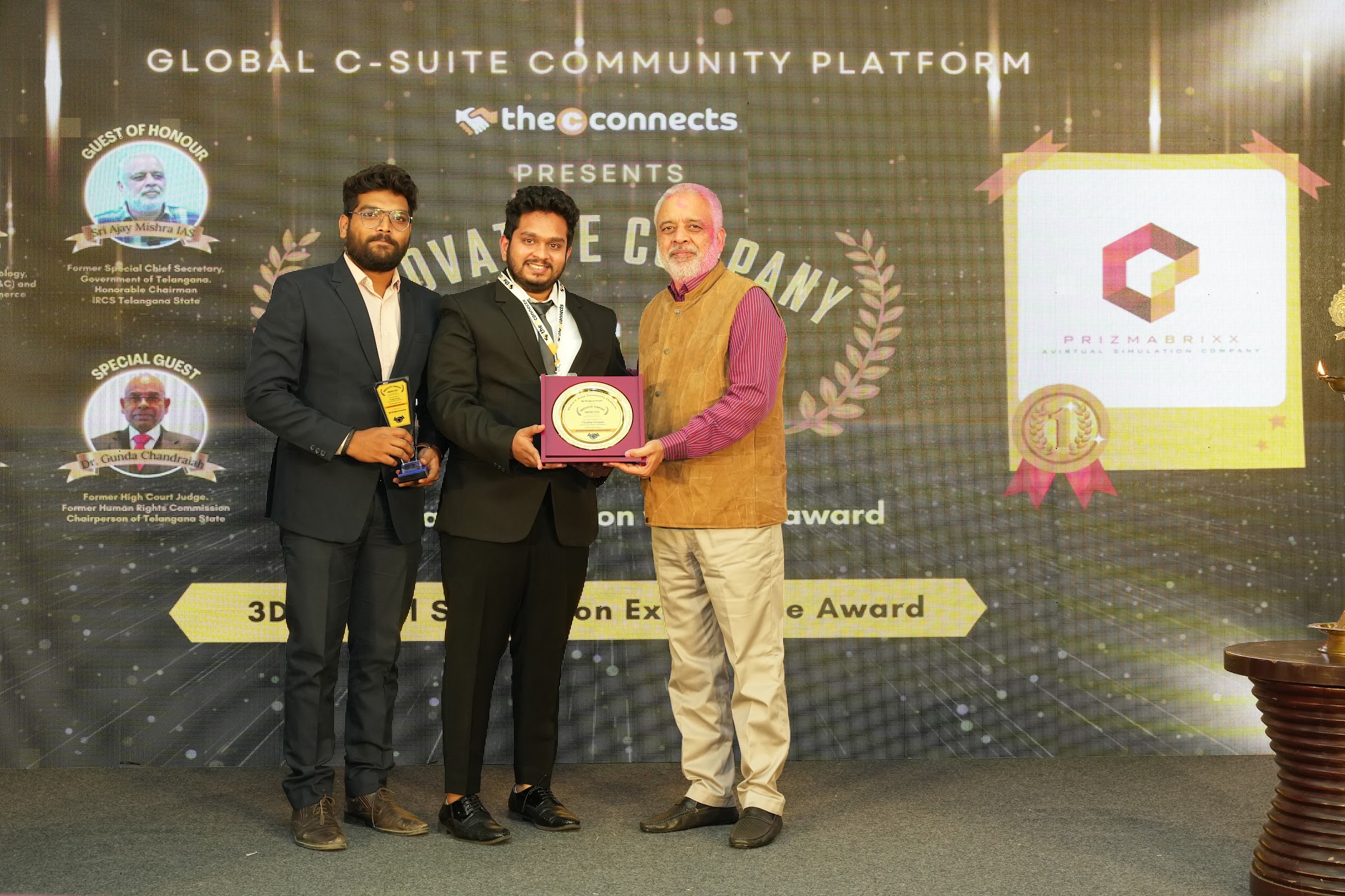 3D Virtual Simulation Excellence Award Trophy Presentation